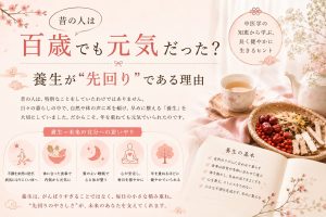 昔の人は百歳でも元気だった？『黄帝内経』が教える、養生が"先回り"である理由