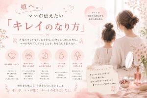娘へ。ママが伝えたい「キレイのなり方」——気血・食・心・習慣、一生もののキレイを育てる5つのこと