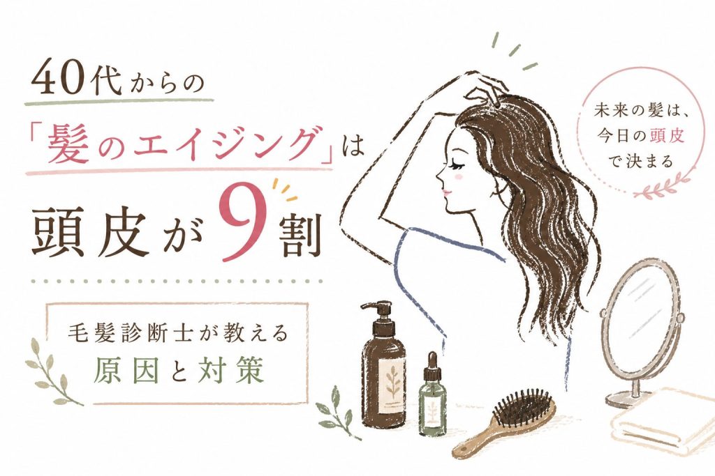 40代からの「髪のエイジング」は頭皮が9割。毛髪診断士・鍼灸師が教える原因と今日からできる対策
